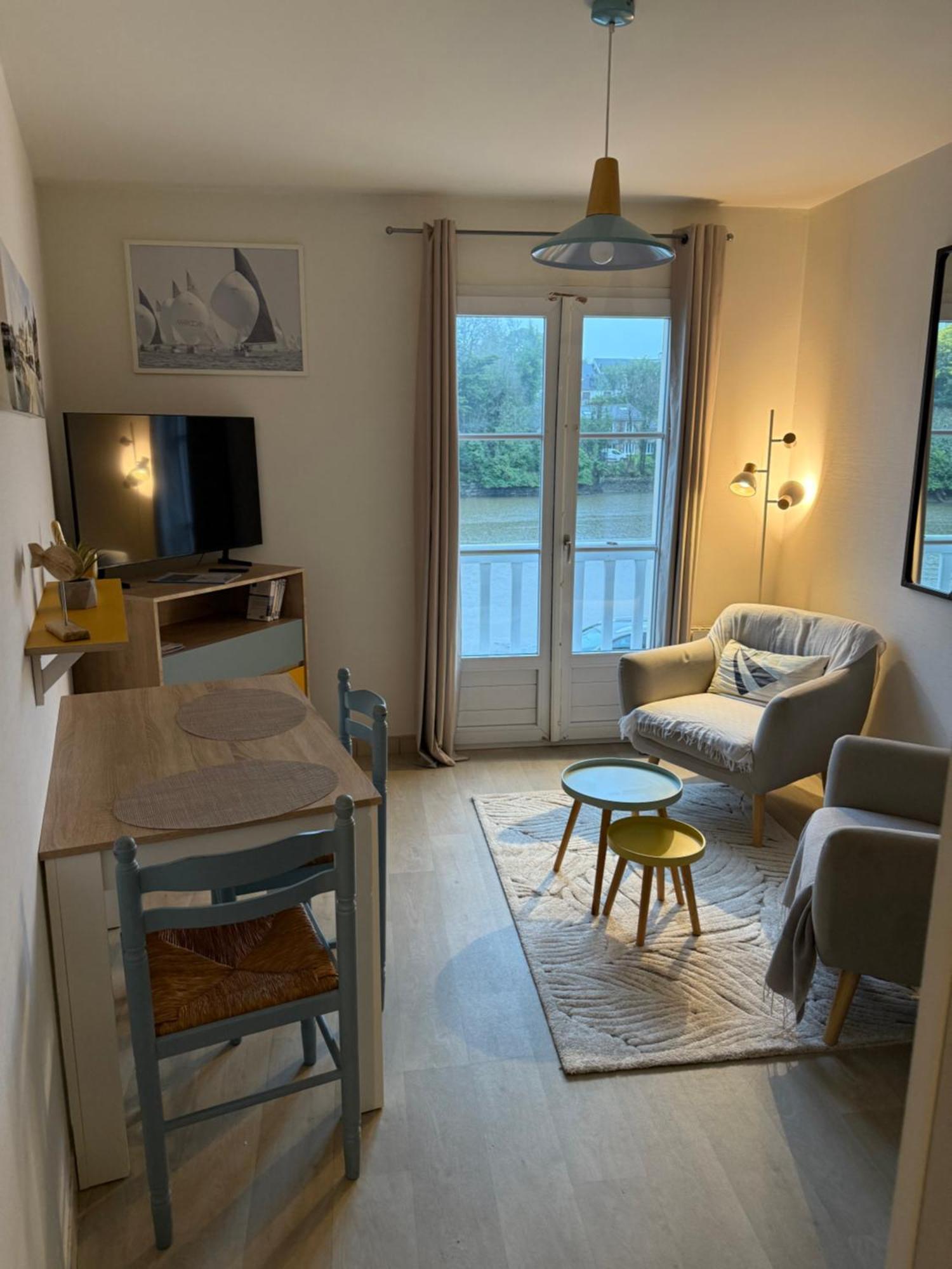 Appartement T2 Vue Sur La Riviere Avec Garage Privatif - Port De Saint-Goustan Auray Exterior foto